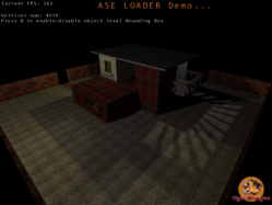 ASE model loader with lightmaps