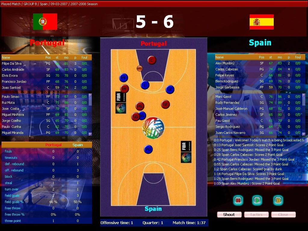 Fiba Basketball manager 2008